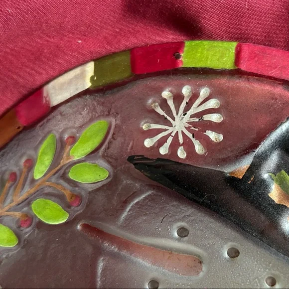 Festive Snowman Decorative Plate - Picture 6 of 10